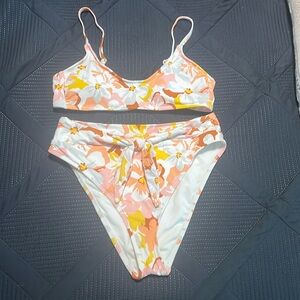 Two piece floral suit